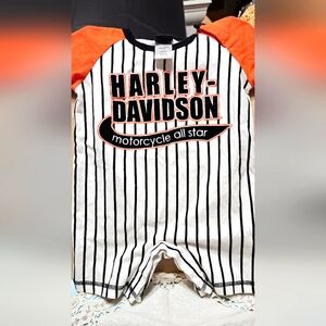 Harley Davidson 12 month white and black logo creeper.